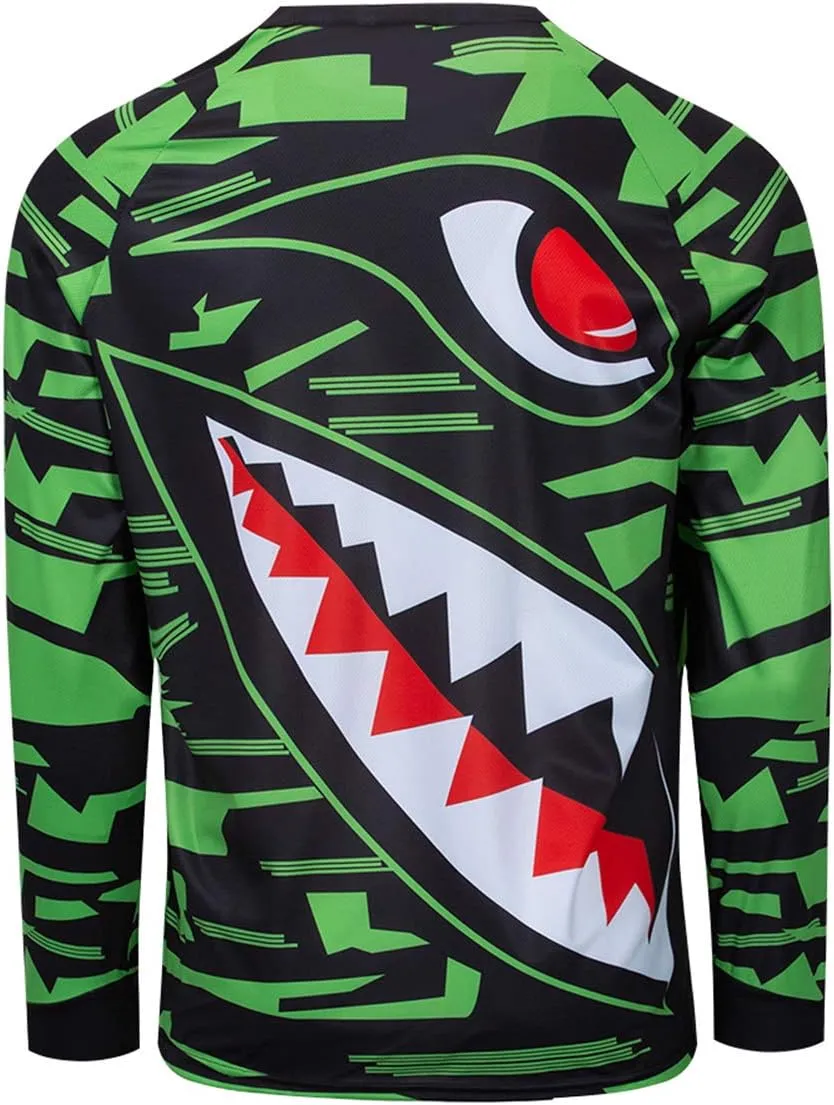 Men's Racing Shirts Summer Motocross Jersey Bicycle Sportswear MTB Jersey Long Sleeve Mountain Bike Clothes
