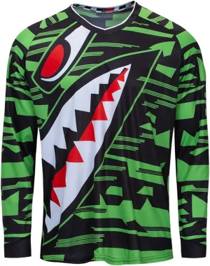 Men's Racing Shirts Summer Motocross Jersey Bicycle Sportswear MTB Jersey Long Sleeve Mountain Bike Clothes