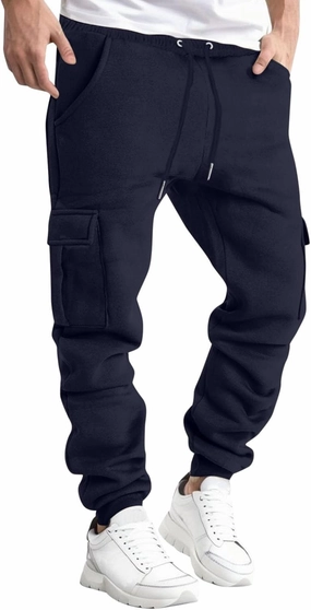 Mens Outdoor Hiking Cargo Pants Hat Multi Woven Pocket Foot Rope Solid Pants Street Cargo Cargo Tactical Pants for