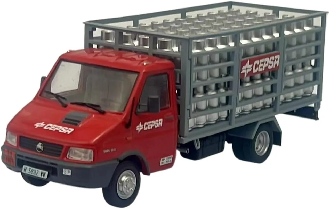 Metal Vehicles Toys 1/43 for Pegaso Daily Cepsa 1994 Iveco Delight Van Model Die-cast Metal Desktop Decoration Home Or Office Décor