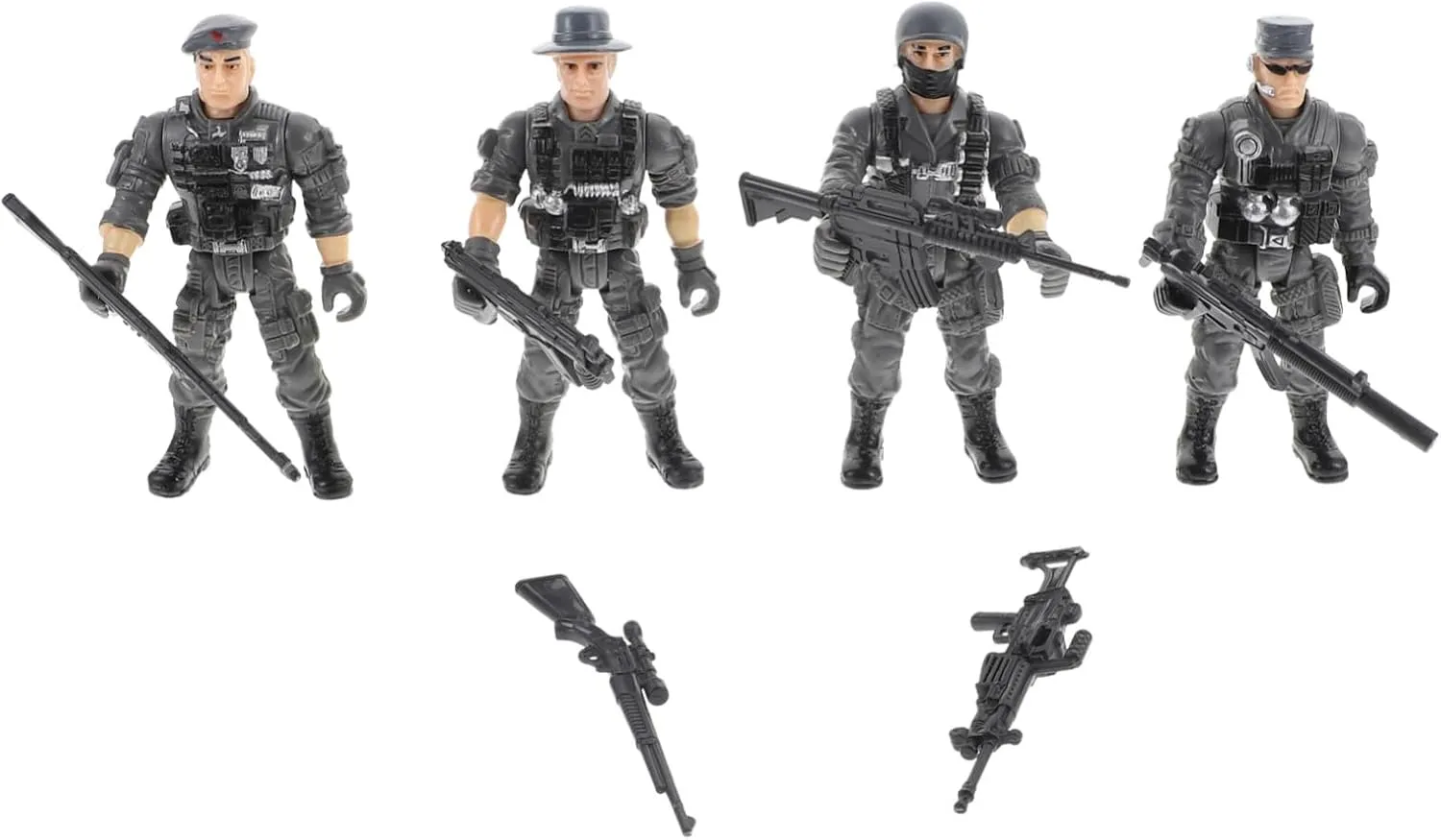 Milisten Flexible Soldier Models Set Plastic Soldier Playset Figures Toy for Boys and Girls Army Action Figures