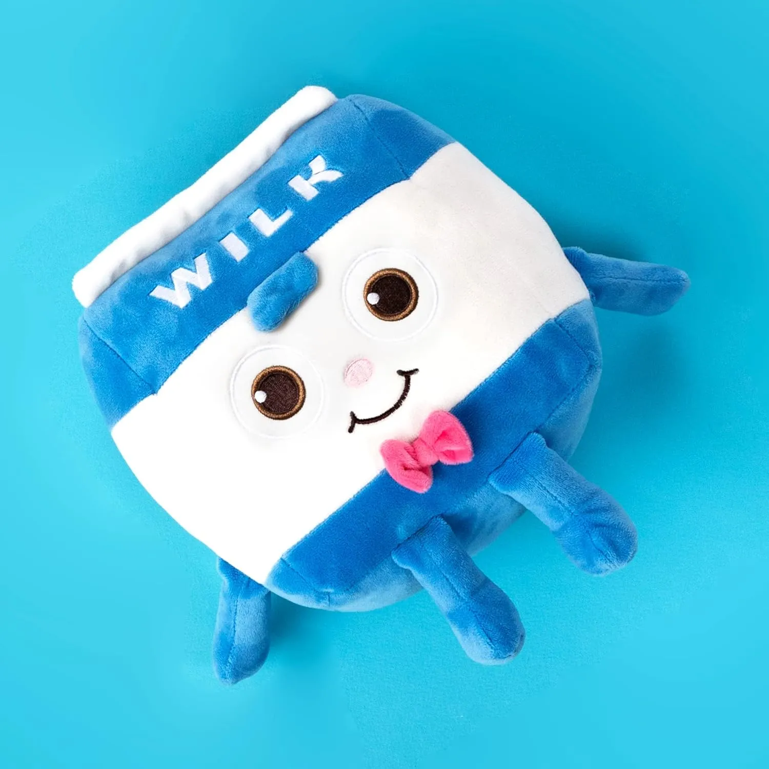 Milk Plush, Food Plushies Stuffed Animals 10'', Toy Pillow, Huggable Soft Cute Funny Dolls, Bread Barbershop, Home Room Decor, Birthday Gift for Toddler Kids Boys and Girls