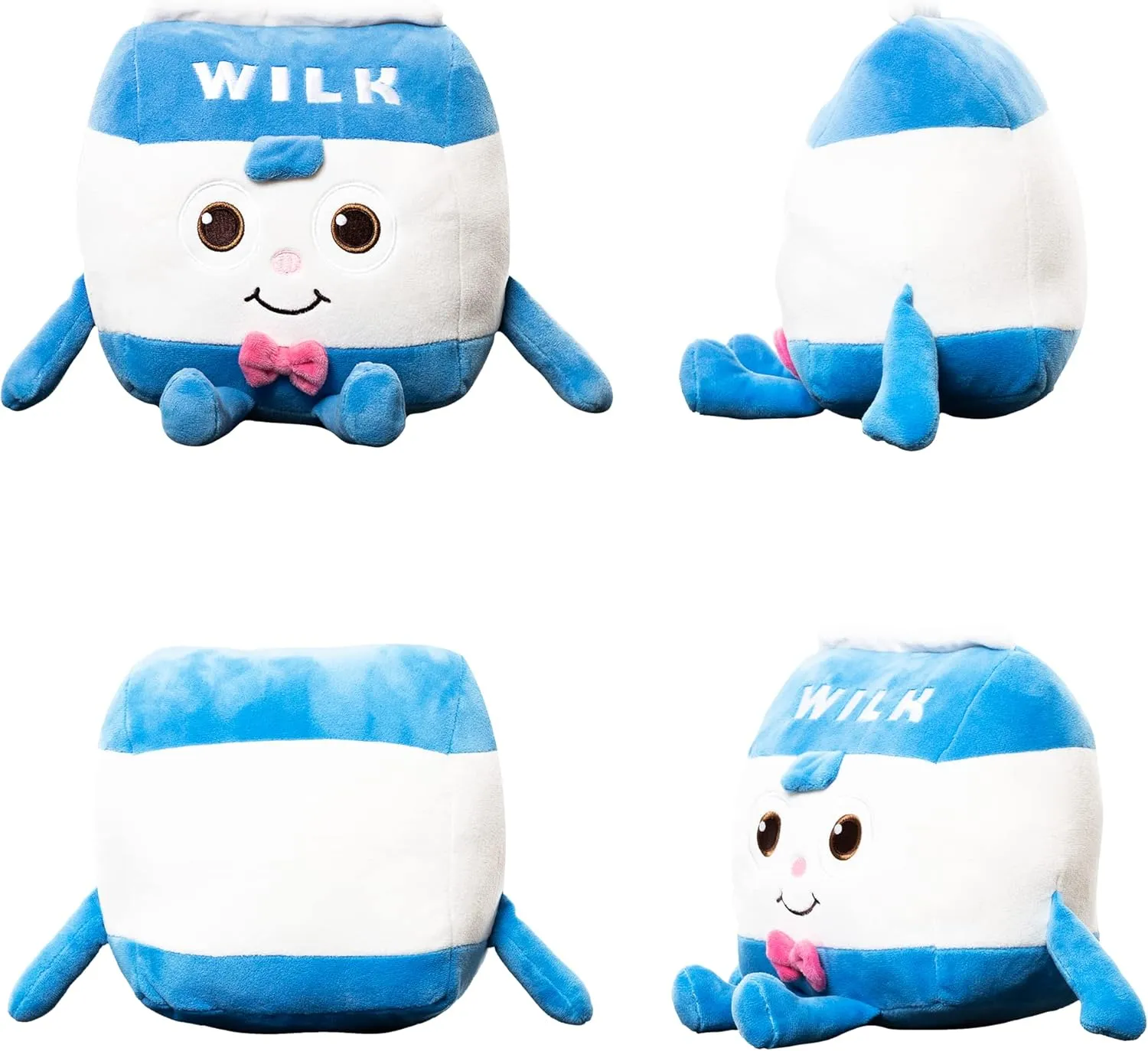 Milk Plush, Food Plushies Stuffed Animals 10'', Toy Pillow, Huggable Soft Cute Funny Dolls, Bread Barbershop, Home Room Decor, Birthday Gift for Toddler Kids Boys and Girls