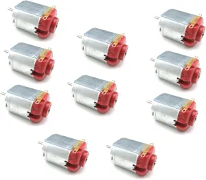 Mini Motor, Electric Motor,Motor 10pcs/lot 130 Micro DC Motor, 3V-6V 0.35-0.4A 8000RPM, 5V Mini DC Motor for DIY Toys Hobbies Smart Car Mini Precision (Speed(RPM) : 8000)