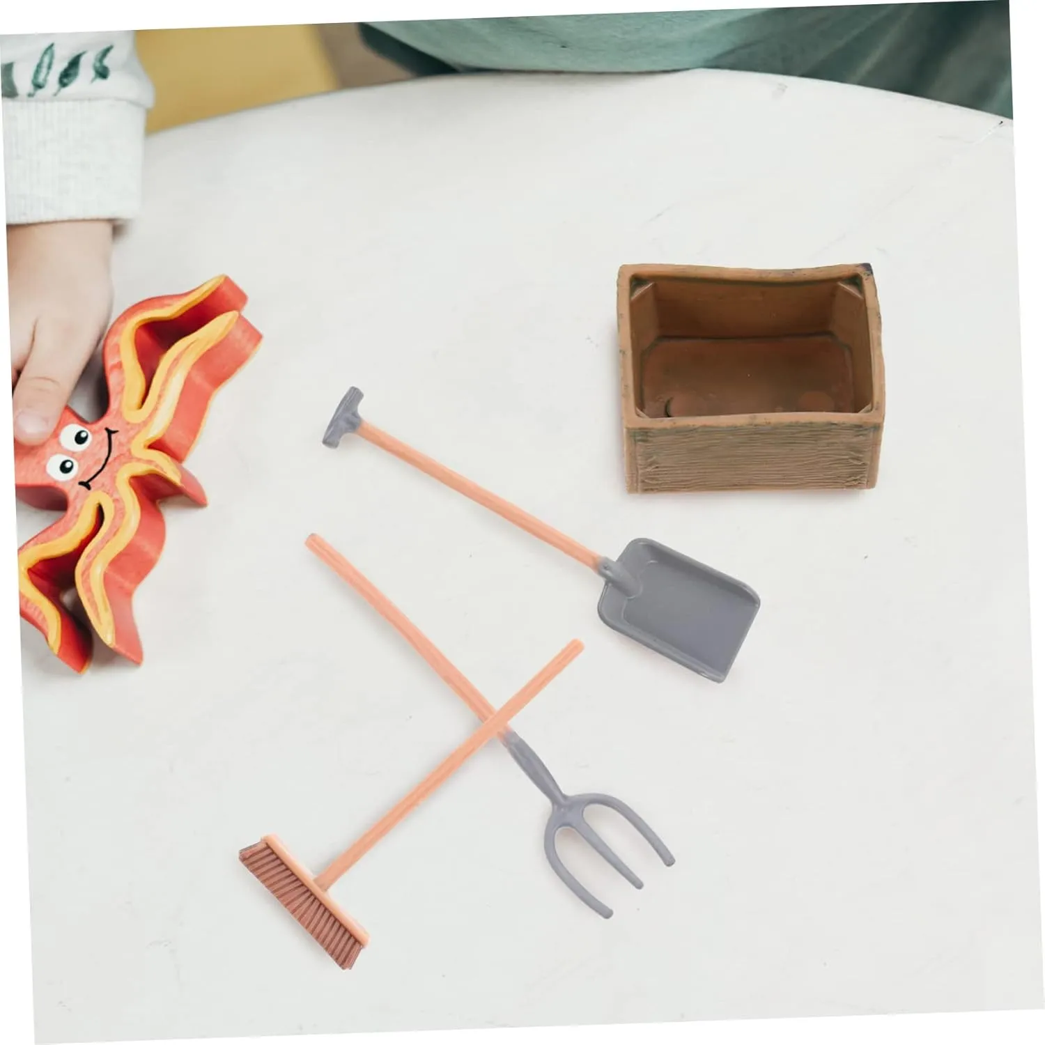 Miniature Mini Tool Decors Farm Tools Accessories Realistic Farm Model Boys and Girls Playset