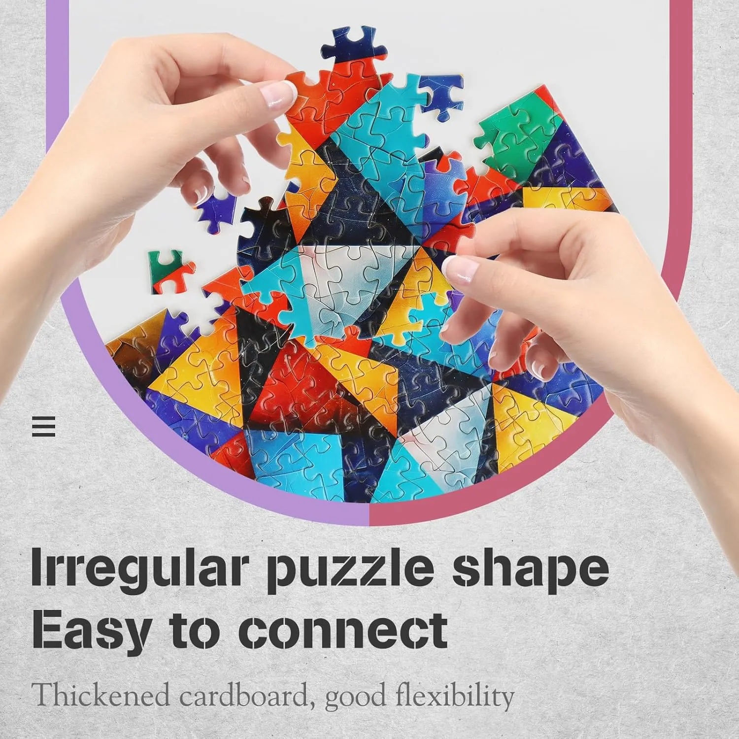 MISITU Small Jigsaw Puzzles for Adults Challenging Puzzle Small Puzzles Mini Jigsaw Puzzles for Adults 150 Pieces Micro Tiny Puzzels Abstract Art Puzzles Travel Puzzles 6 x 4 Inches, 4 Packs