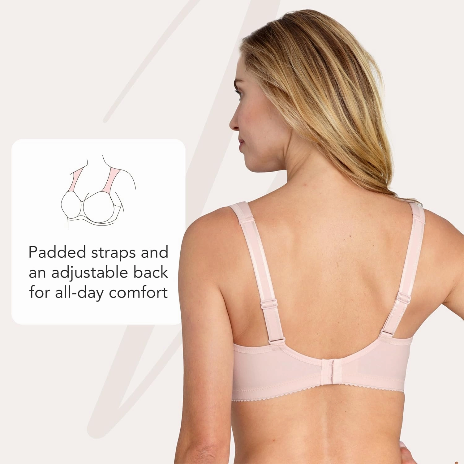 Miss Mary - Broderie Anglaise, Non Wired Bras for Women, Everyday Bras, Comfortable Cotton, Supportive with Full Coverage