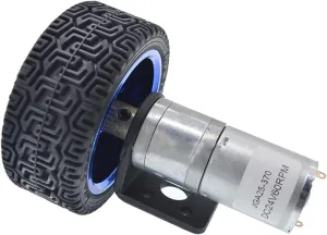 Model Power Micro Mini Electric 370 Motor, Motor Bracket Coupling 65MM Wheel, High Power DIY Toy Car Boat Model, 12-1360rpm, Smart Hobby (Size : 280, Color : 6V)