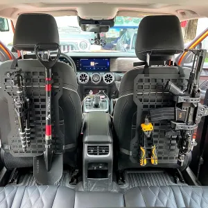 Molle Seat Back Organizer Molle Panel Gun Holder Gun Rack For Vehicles Tactical Truck Mount Panels(2 PCS)