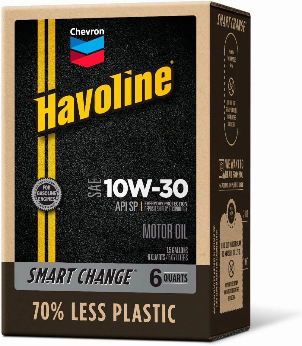 Motor Oil 10w30 Smart Change Engine Oil, 10W-30, 6 Quarts, Pack of 1