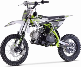 MotoTec X2 110cc 4-Stroke Gas Dirt Bike Green, 61x28x40, (MT-DB-X2-110cc_Green)