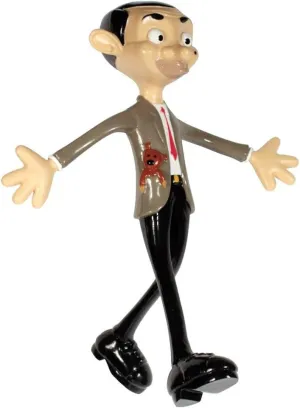 Mr. Bean Bendable Figure - Poseable Collectible Action Toy for Kids & Adults, Durable & Safe PVC Material