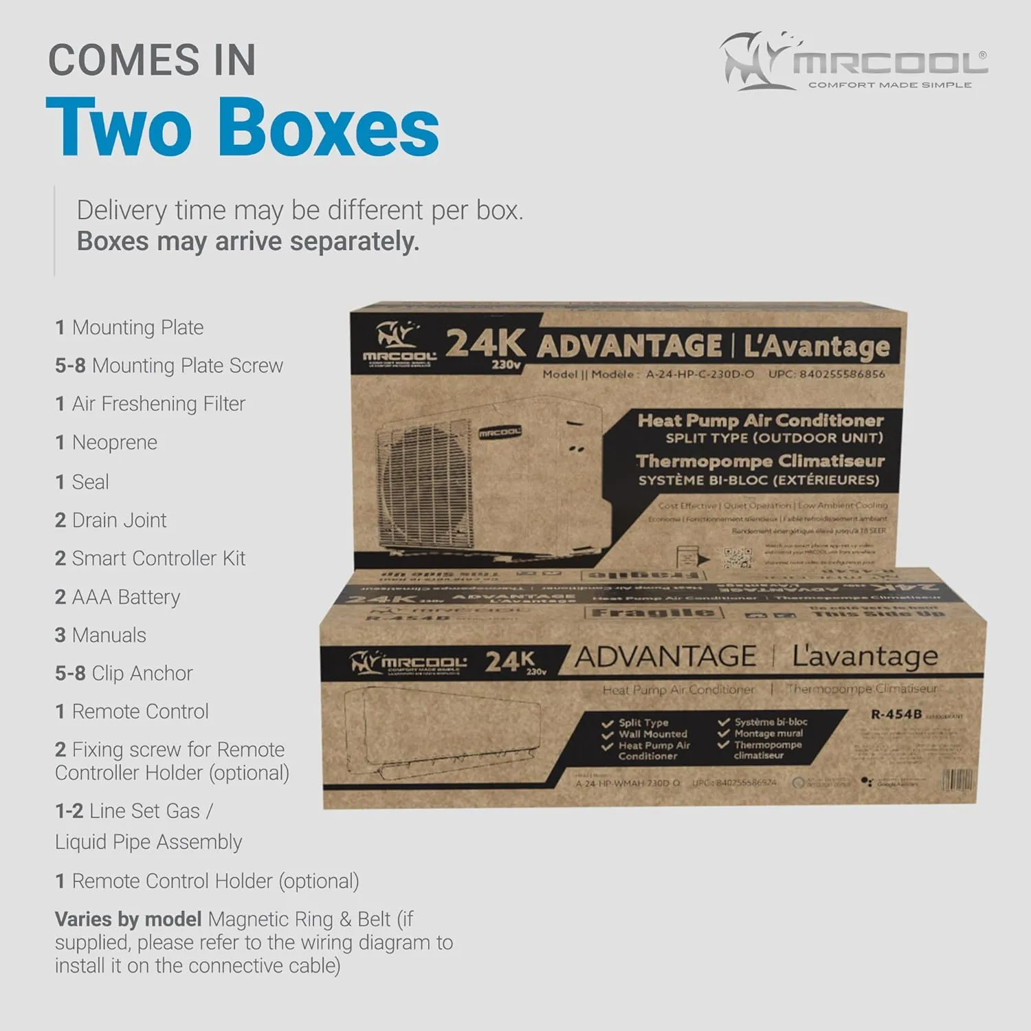 MRCOOL 9,000-BTU 115V Ductless Mini Split Air Conditioner & Heat Pump, AC/Heating System