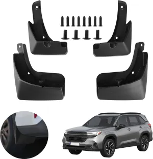 Mud Flaps Splash Guards for 2025 2026 Subaru Forester, Durable ABS Material, No-Drill Installation, Protects Against Mud, Rocks, and Debris, Front & Rear Fender Liner (4PCS)