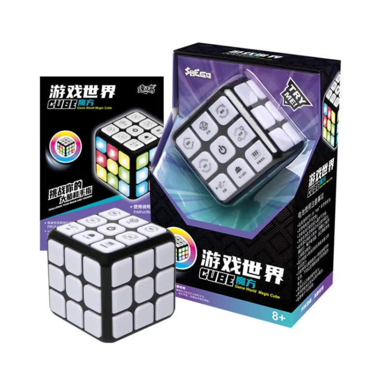 Multifunctional Sound and Light Eelectric Puzzle Magic Cube(As Show)