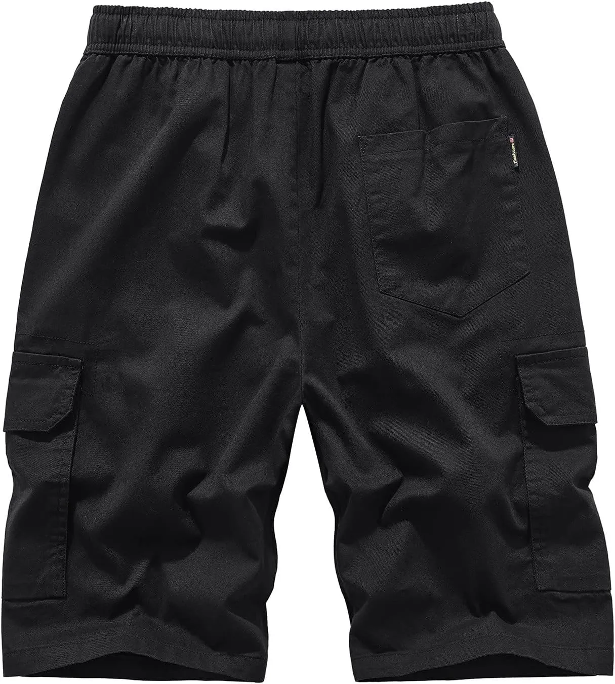 Muscularfit Mens Cotton Cargo Shorts with Pockets Drawstring Elastic Waist Camouflage Shorts Regular Fit Camo Athletic Shorts