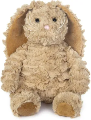 My OLi Stuffed Bunny Animal 11in Plush Rabbit with Floppy Ear Bedtime Friend Soft Toy Gifts for Girls Boys Kids, Brown