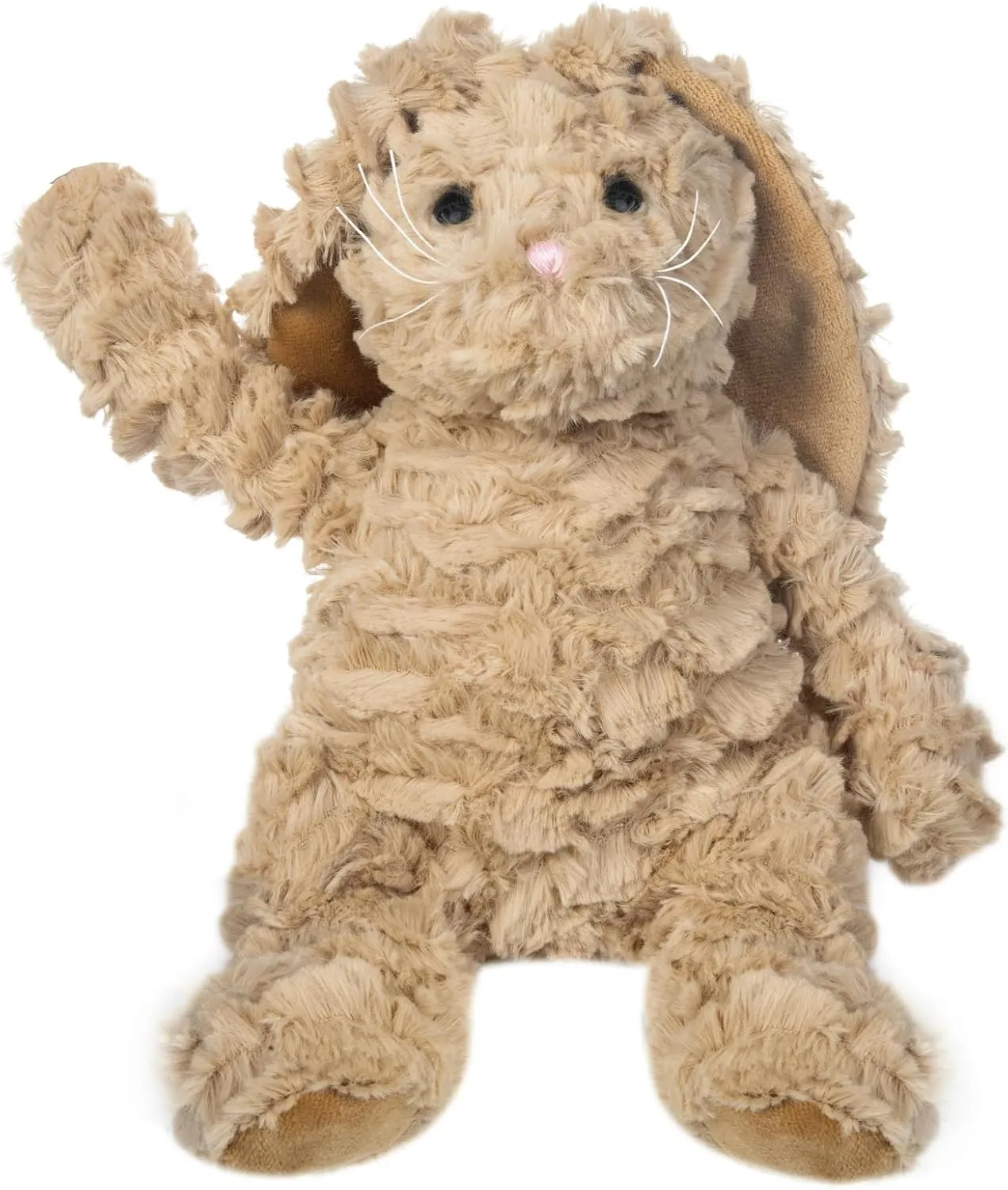My OLi Stuffed Bunny Animal 11in Plush Rabbit with Floppy Ear Bedtime Friend Soft Toy Gifts for Girls Boys Kids, Brown