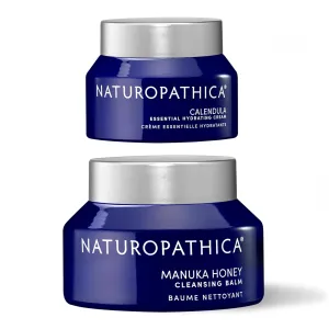 Naturopathica Calendula Essential Hydrating Cream and Manuka Honey Cleansing Balm Bundle