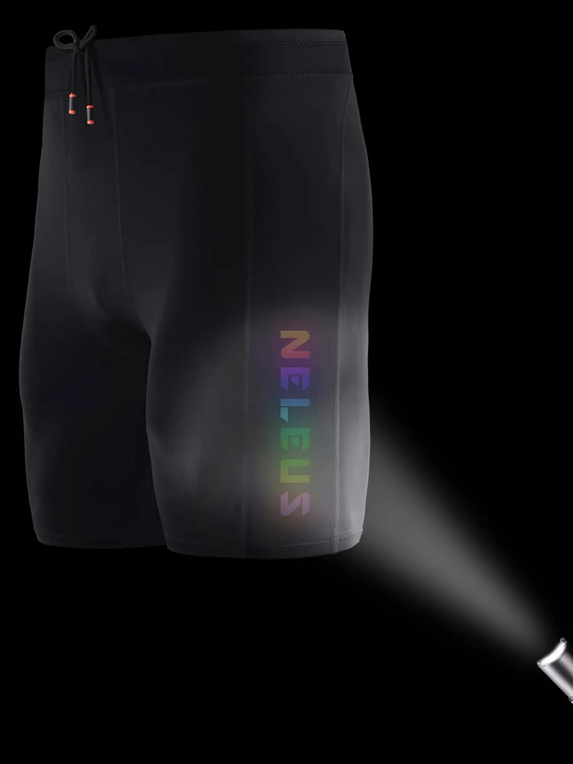 NELEUS Men's 3 Pack Running Compression Shorts with Pockets