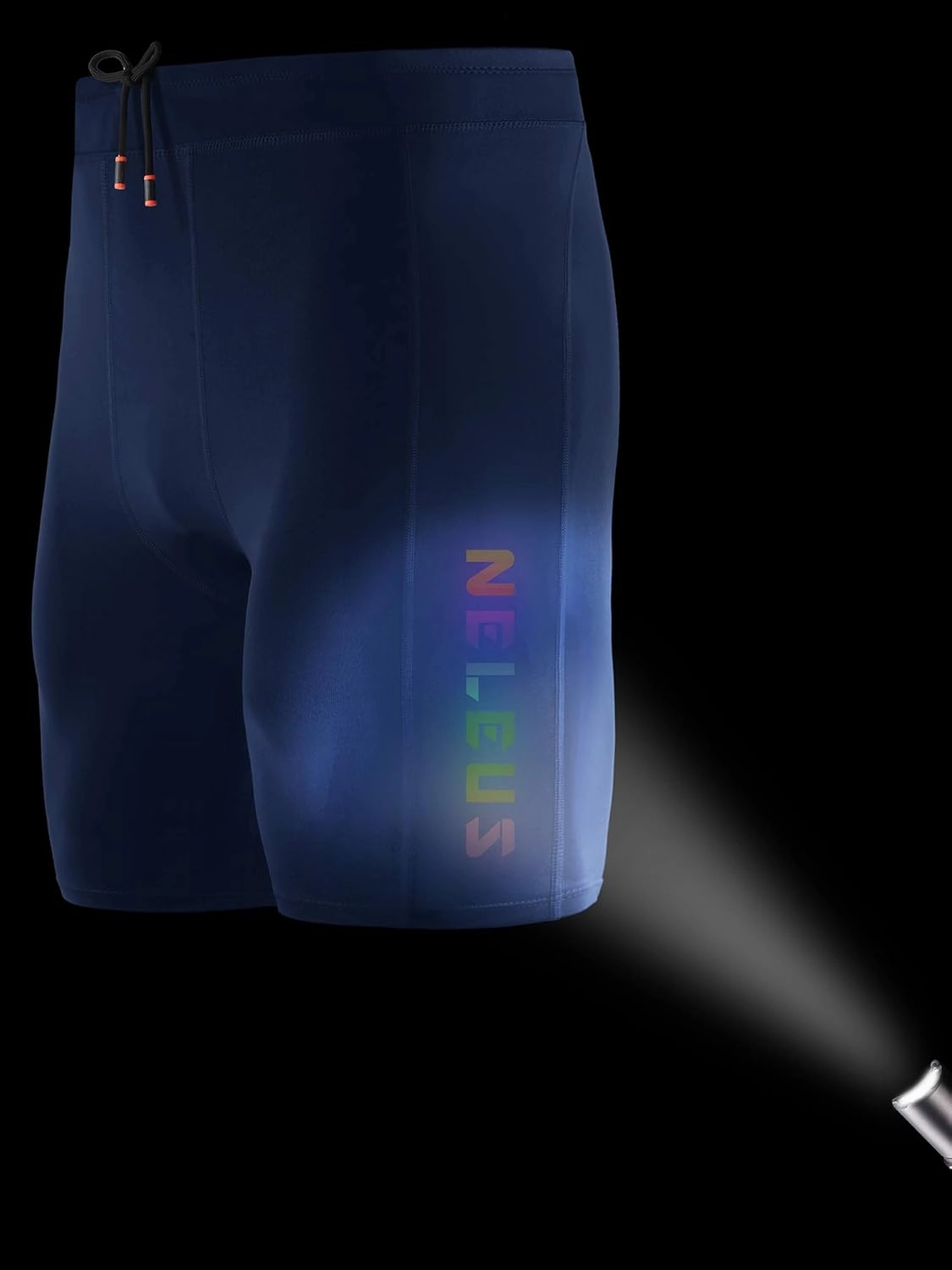 NELEUS Men's 3 Pack Running Compression Shorts with Pockets