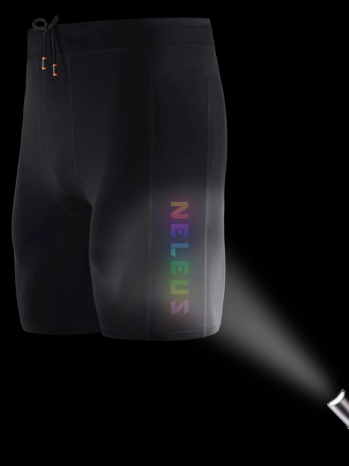 NELEUS Men's 3 Pack Running Compression Shorts with Pockets