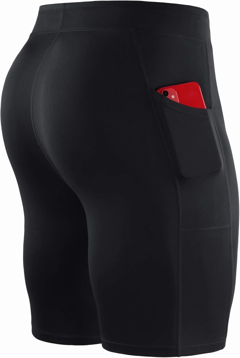 NELEUS Men's 3 Pack Running Compression Shorts with Pockets
