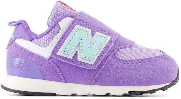 New Balance Girl's 574 New-b V2 Heritage Brights Hook and Loop Sneaker
