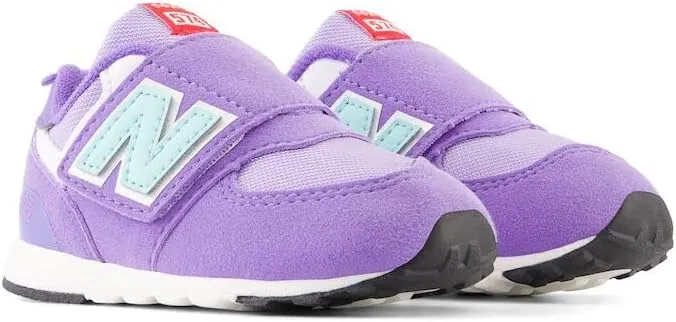 New Balance Girl's 574 New-b V2 Heritage Brights Hook and Loop Sneaker