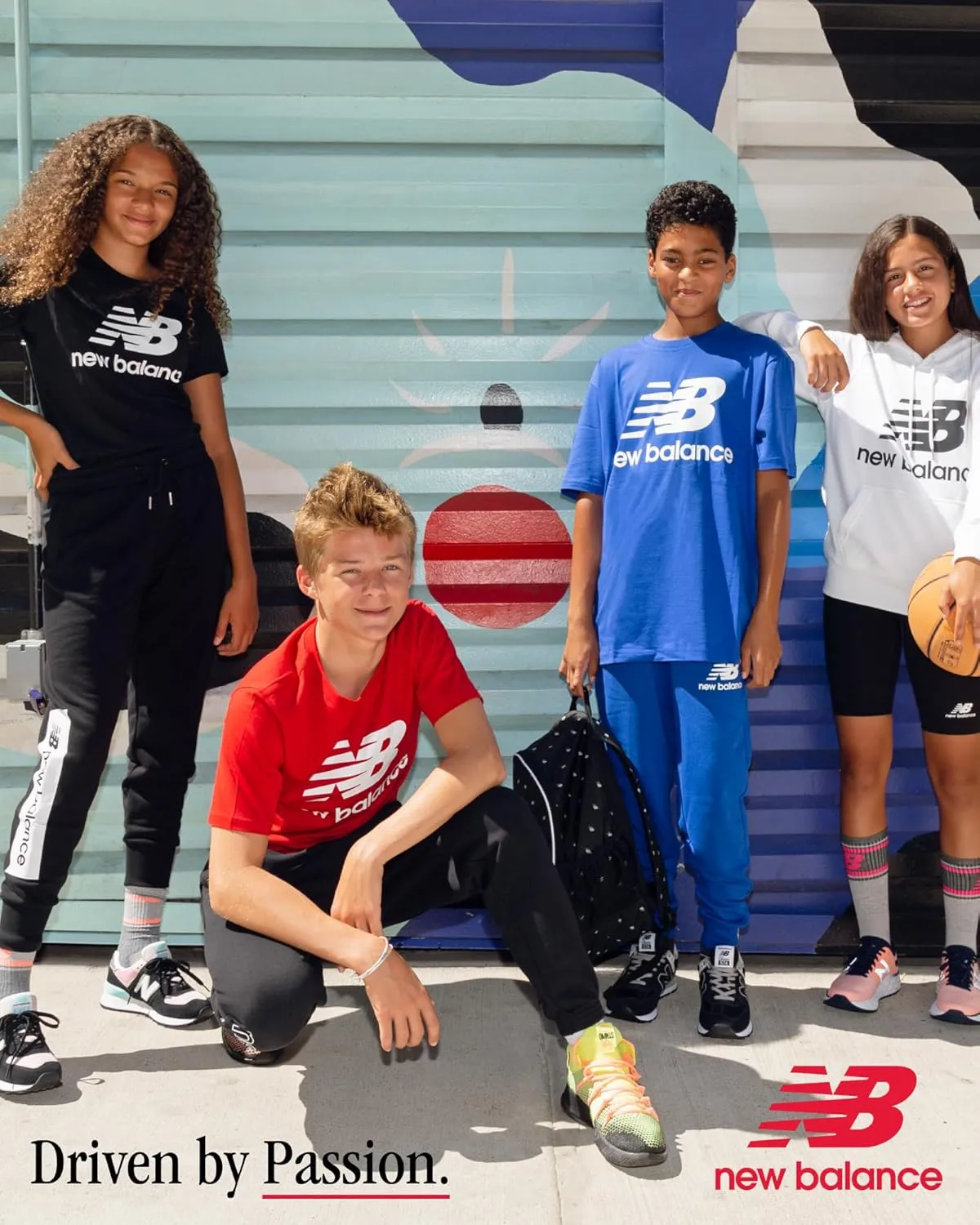 New Balance Girls' Active Shorts Set - 2 Piece Short Sleeve Performance T-Shirt and Fleece Shorts (Size: 7-16)