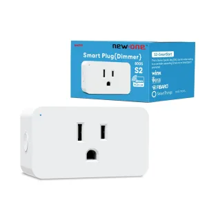 New One Zwave Outlet, 800 Series Z-Wave Smart Dimmer Plug, Bult in Zwave Repeater, Zwave Device, Z-Wave Hub Required, Work with Hubitat, SmartThings, Vera, Wink, Fibaro, Homeseer, 2GIG
