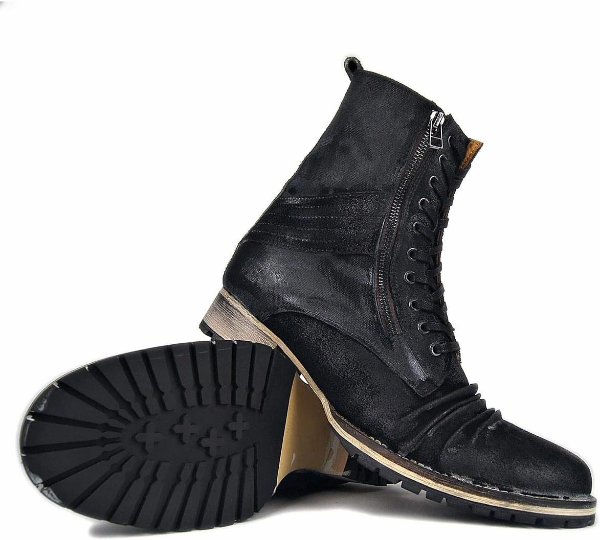 New Ankle Boots For Men Mens Lace Up Low Heel Boots Party Office For Show The First Layer Of Cowhide