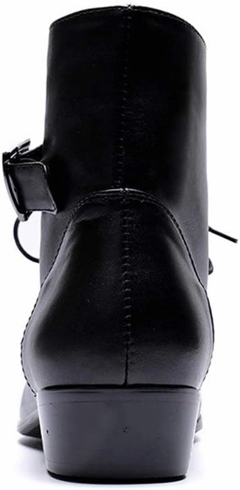 NEW Ankle Boots For Men Pointed Monk Strap Men Boots For Club The First Layer Of Cowhide Pure Leather