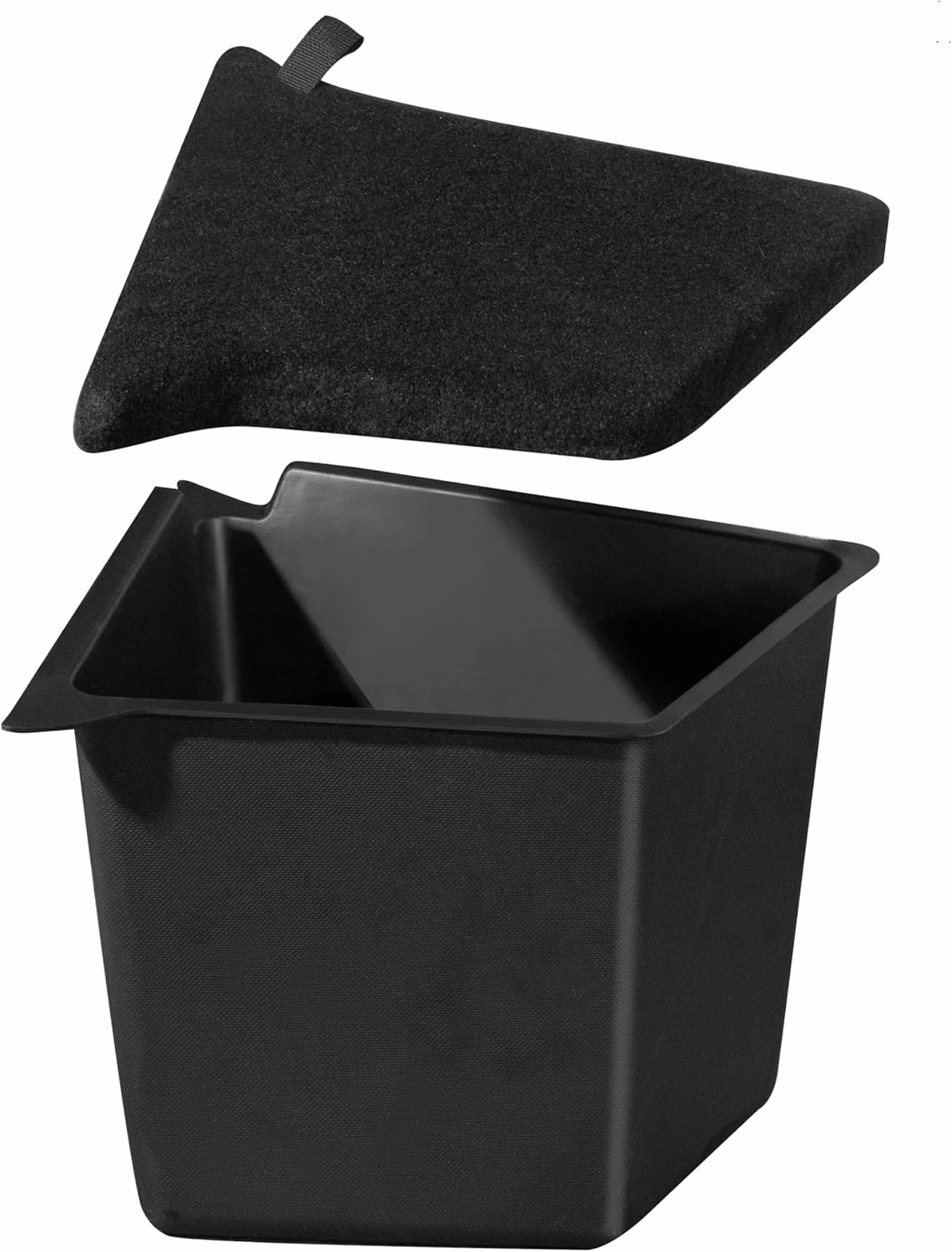 New Version 2022-2024 Tesla Model Y Trunk Organizer Trunk Storage Bins with Carpeted Lid, Waterproof Rear Side Box Interior Accessories for Model Y 5-Seater