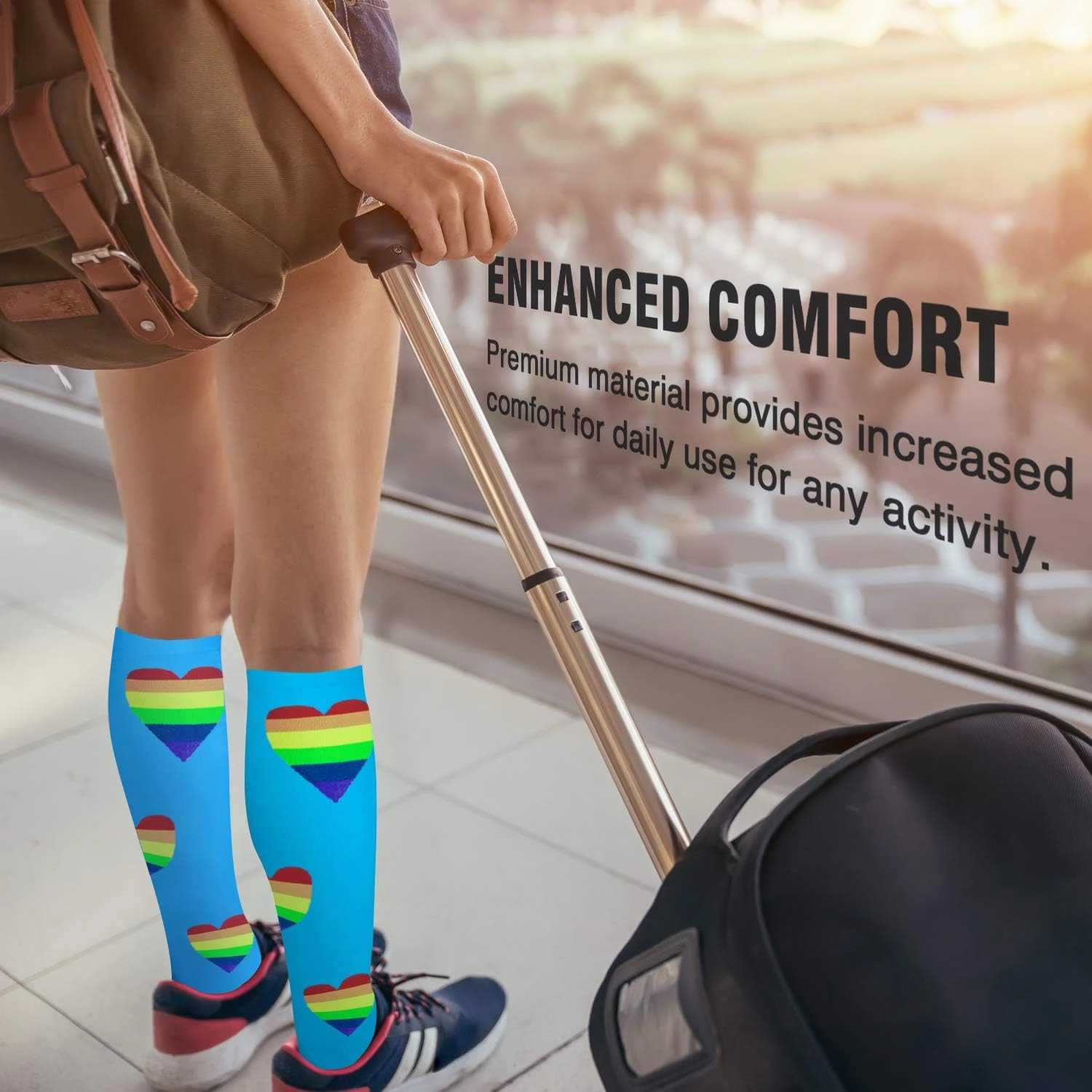 NEWZILL Medical Compression Socks for Women and Men Circulation 20-30 mmHg Best Compression Stockings for Running Athletic Travel Flight Nurses