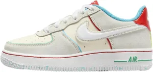 Nike Big Kid's Air Force 1 LV8 2 BG Pale Ivory/White-Picante Red (FQ8350 110) - 5