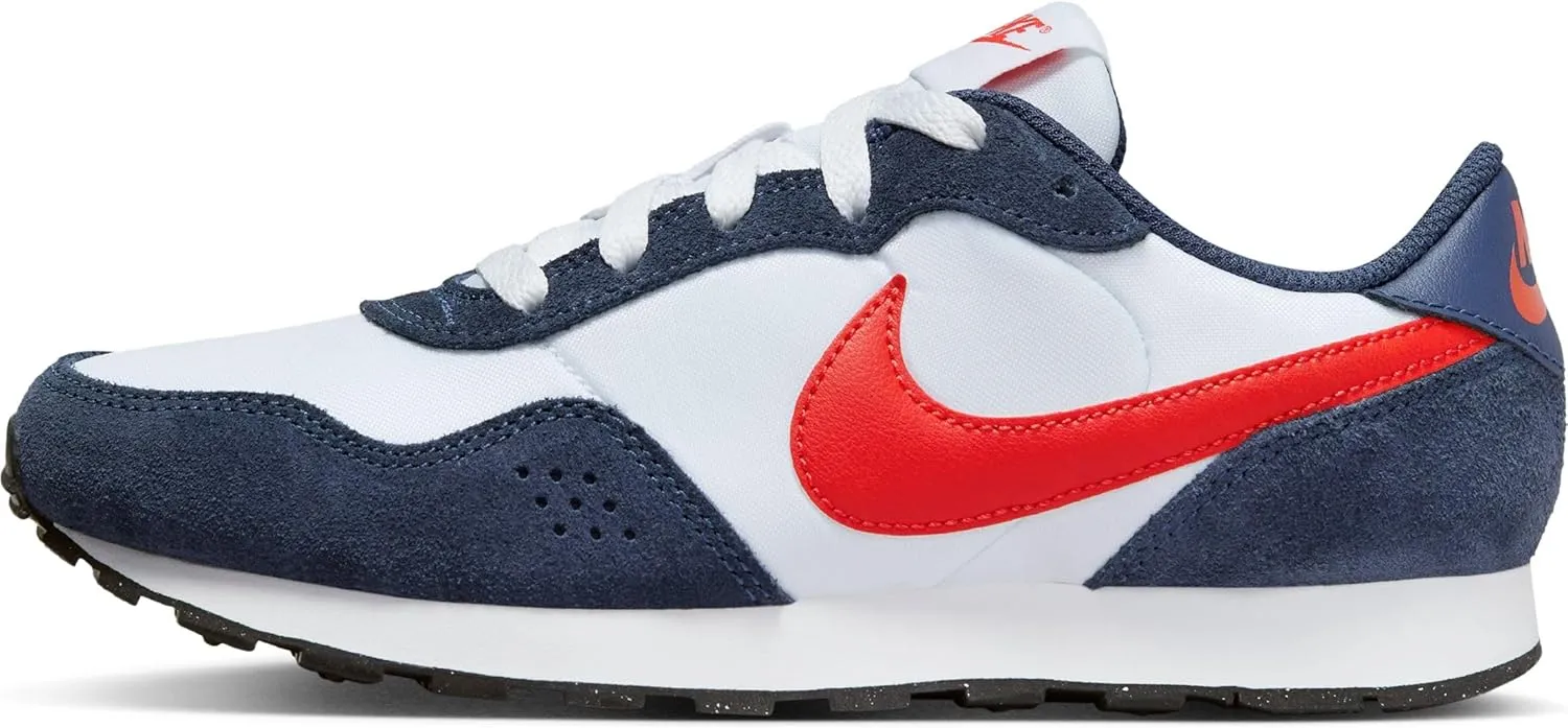 Nike MD Valiant Big Kids' Shoes (CN8558-409, Midnight Navy/White/Black/Picante Red) Size 4