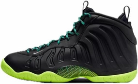 Nike Little Posite One Pro Boys Shoes, Black/Volt/Clear Jade/Metallic Silver, 6.5 M US