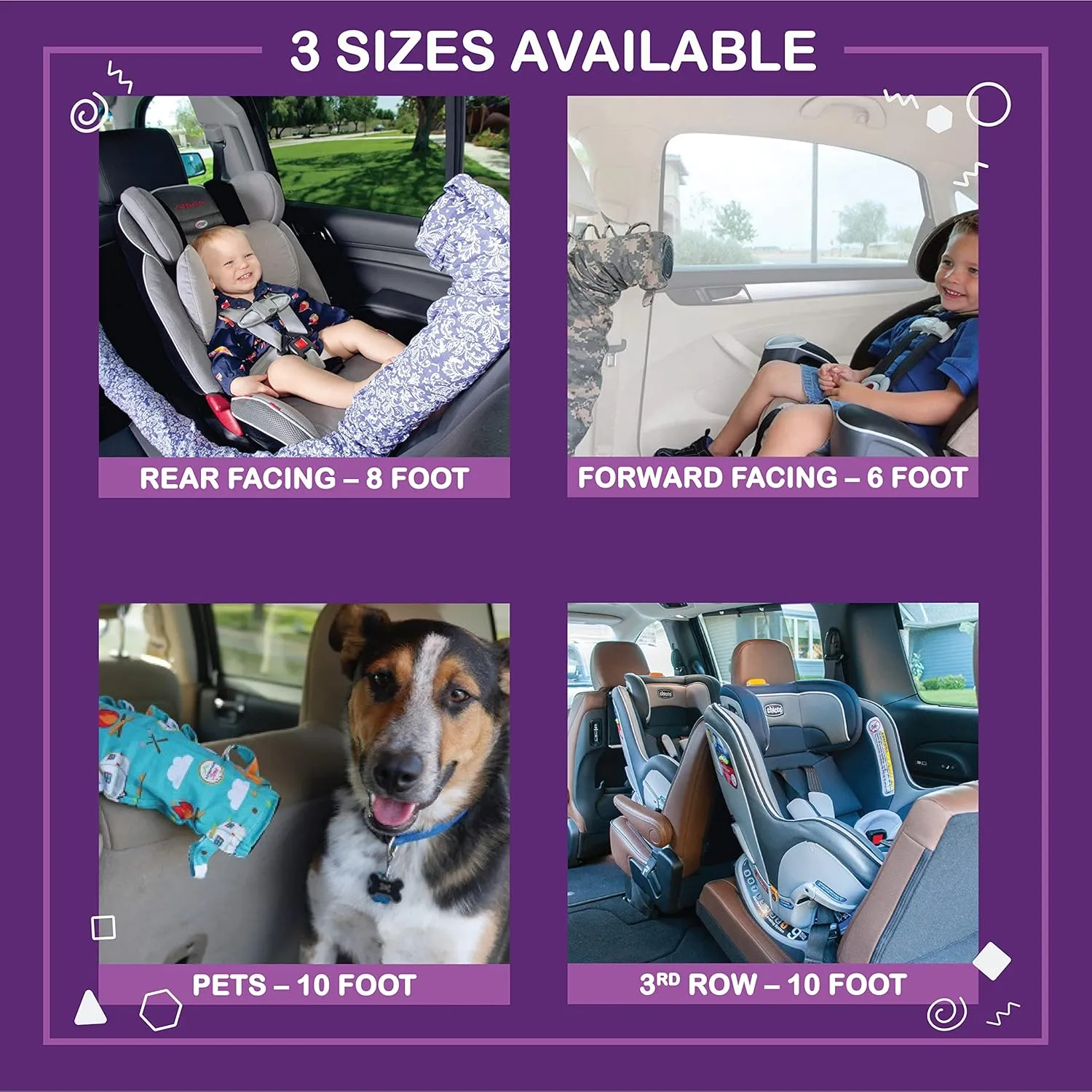 NOGGLE, 6ft - Kids Personal Air Conditioning System, Made in USA, Directs Cool Air to Children in The Backseat - Air Conditioning Vent Hose for Vehicles, Making The Back Seat Cool Again - Black
