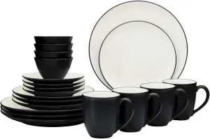 Noritake Colorwave Graphite 20-Piece Dinnerware Set, Service for 4