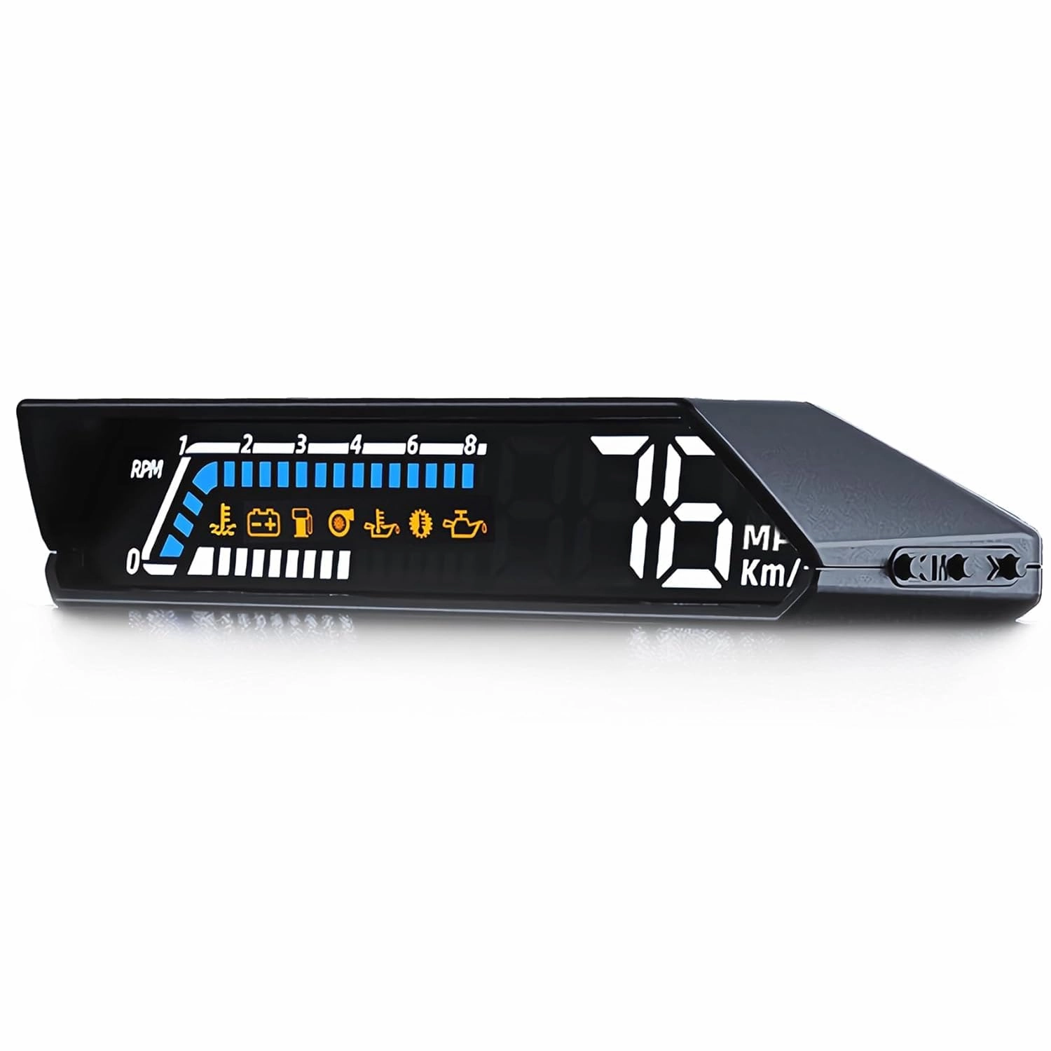 OBD2 Gauge Display, Heads up Display for car, RPM Meter,Speedometer,Water Temperature Meter, Multifunctional Smart Gauge (S100)