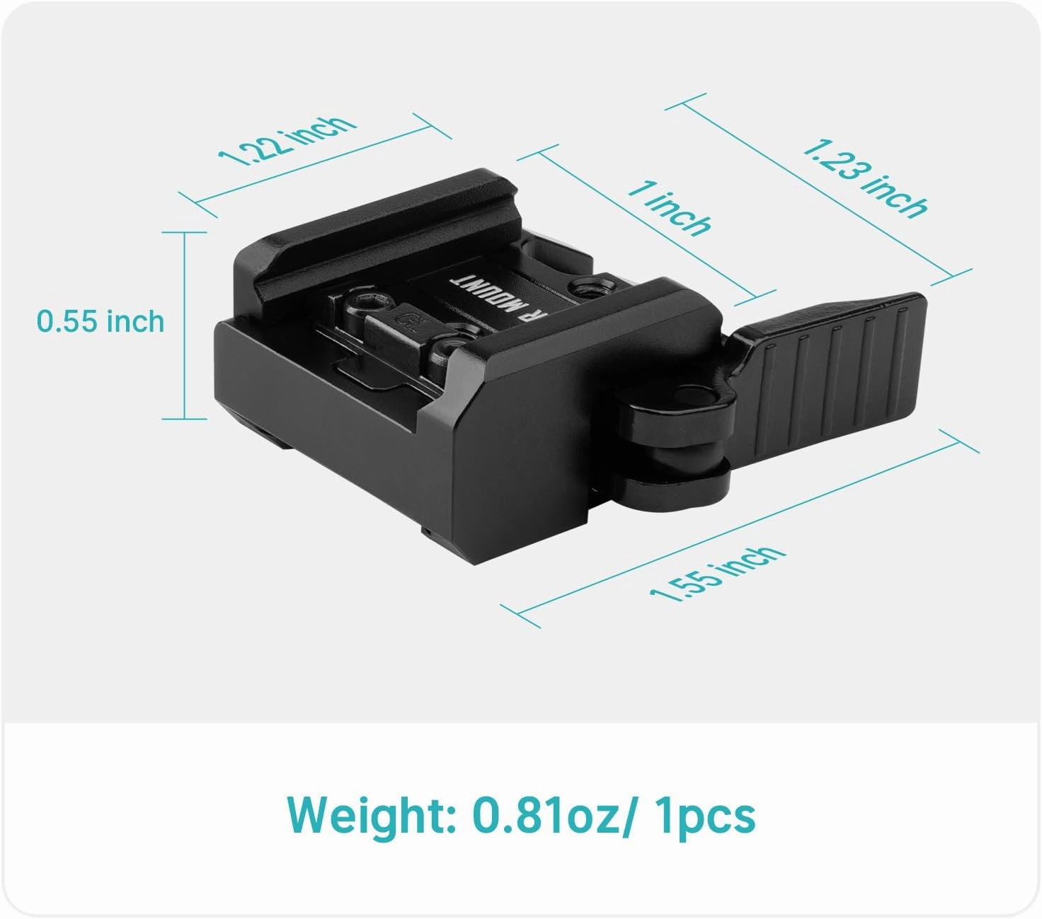OLIGHT Rail Mount for Tactical Light, Compatible with Different Set-ups, Fits with Baldr S/BL/Mini/RLMini, PL-Mini 3/2