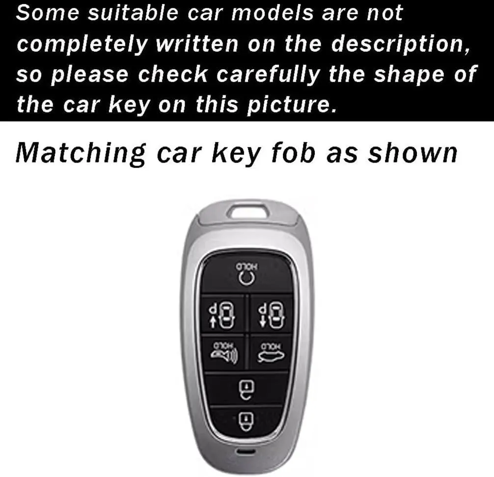 ontto 7-button Key Protector with Marble Pattern Soft TPU Car Key Bag Fit for Hyundai Sonata Sel IONIQ 5 Nexo Tucson Sonata 2020 Grandeur 2020 Sonata Limited Sorento Key Fob,Grey