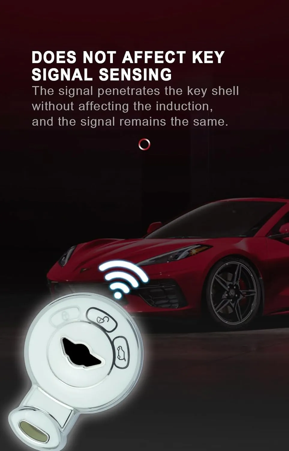 ontto Silver Edge Key Case Keyless Entry Smart Remote Key Bag Classy Key Shell Compatible with Mini Cooper Countryman Paceman 2007-2014 Key Fob Anti-Scratched Key Protector White