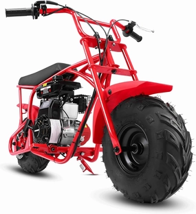 Oryxearth 105CC 4-Stroke Mini Bike, Gas Powered Dirt Bike,Off-Road Trail, 0.47gal, Red