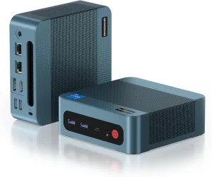 P2 Plus Mini PC, 12th Intel i7-12700H Mini Computers, 32GB DDR4, 512GB PCIe SSD, 4K Triple Display & Thundbolt 4, RJ45 Dual LAN & Wi-Fi 6E & BT5.2, Micro Desktop PC for Home, Office, Design