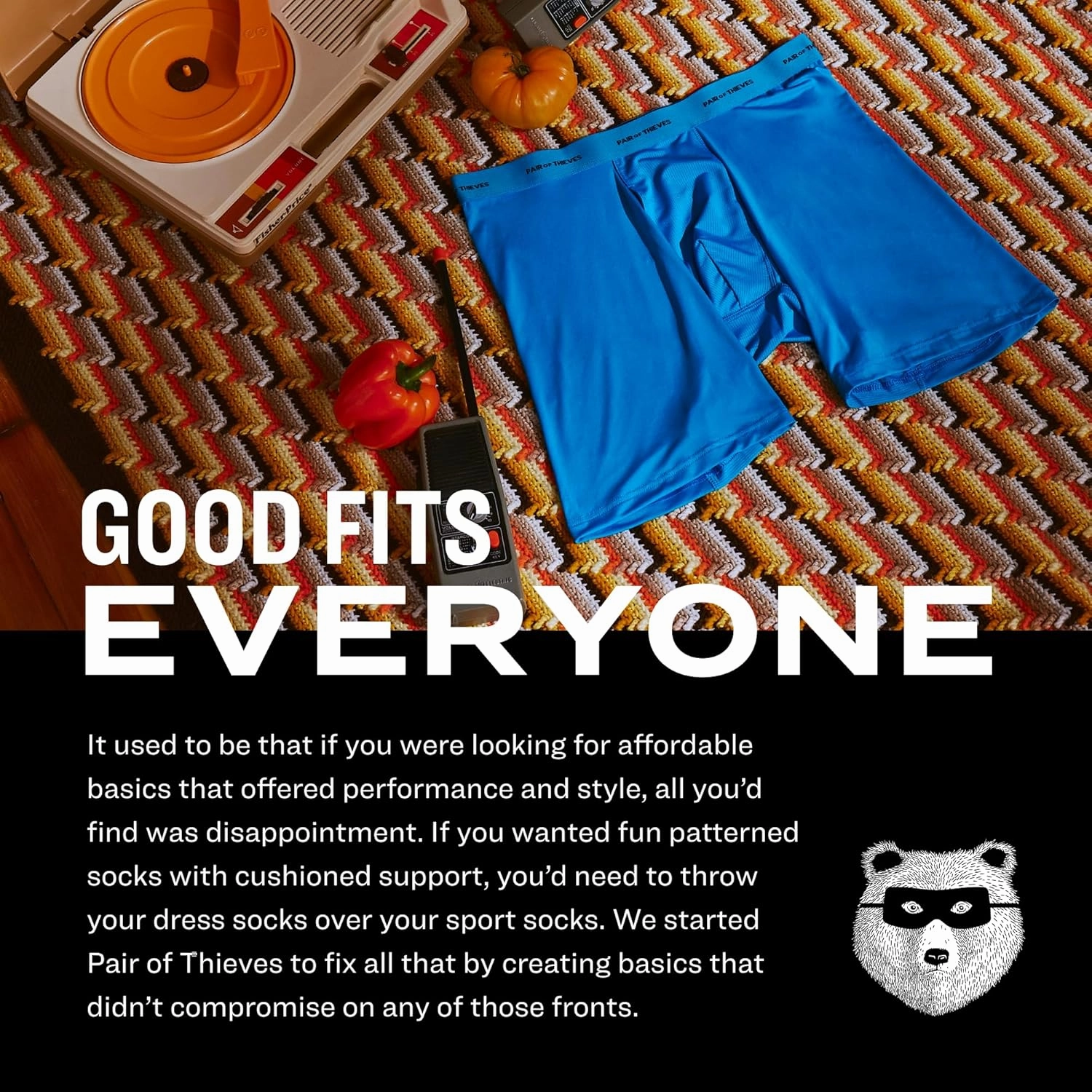 Pair of Thieves Men's Quick Dry Action Blend Boxer Briefs 3 Pack - Moisture-Wicking & Breathable for All-Day Comfort