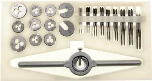 Papa John's Toolbox 30 Pc. Mini Metric Tap & Die Set