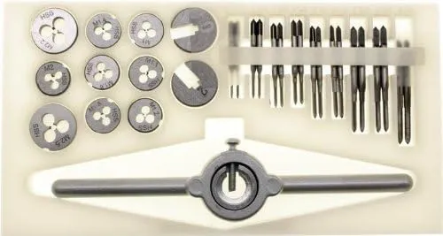 Papa John's Toolbox 30 Pc. Mini Metric Tap & Die Set