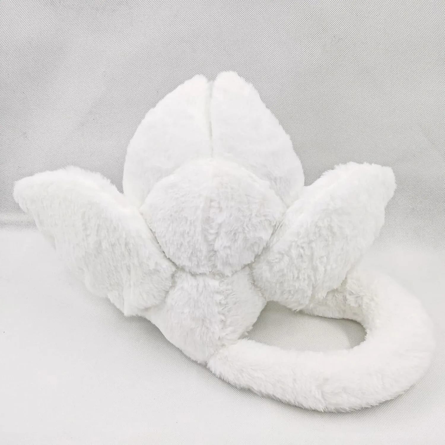 PEACH CAT Cute Bat Bunny Plush Pillow Kawaii Bat Rabbit Stuffed Animal for Kids White 12"